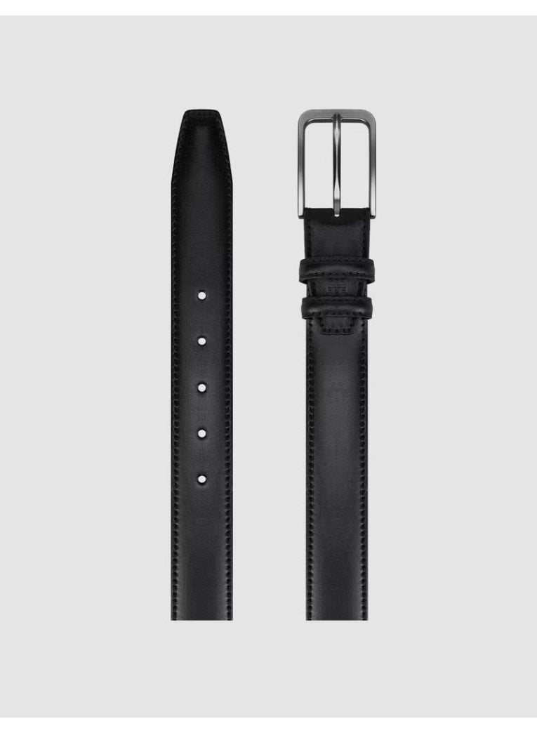 Cabani 100% Genuine Leather Black Men's Casual Belt - Image 2